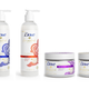 (left to right): Hydrating Cleansing Shampoo; Super Slip Detangling Conditioner; Moisture Lock Leave-in Conditioner; Moisture Spa Recovery Mask; Twist-In Moisture Shaping Butter Cream and Shine & Moisture Finishing Gel